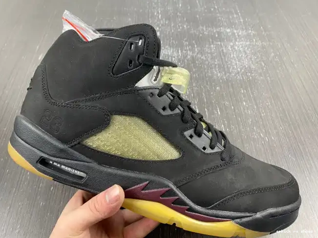Rep x Jordan 5 Air A Ma Black FD1330-001 Maniere 0505